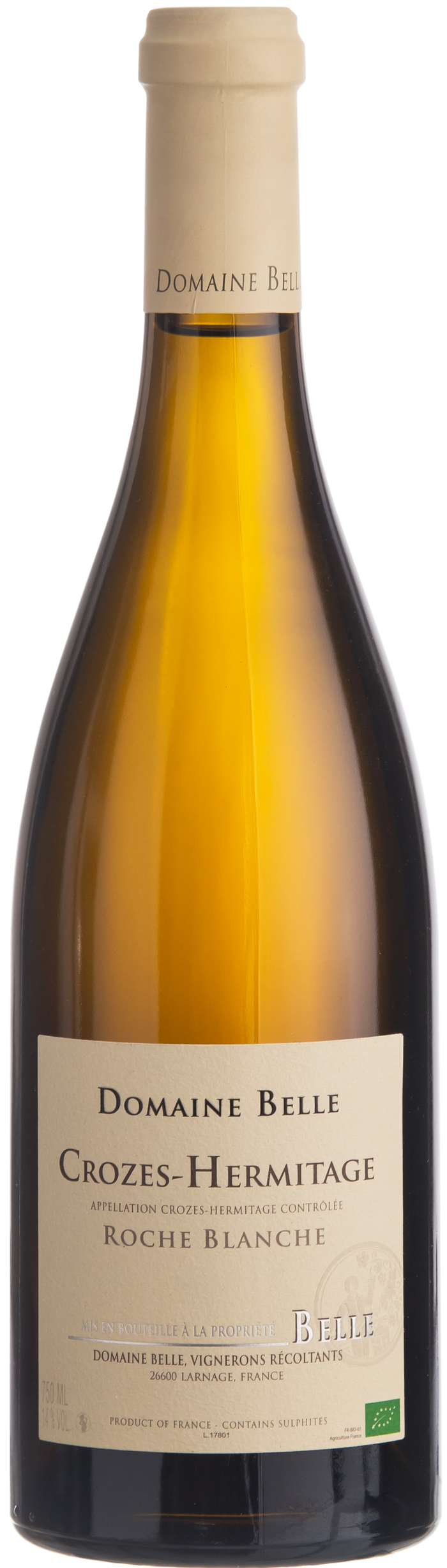 Domaine Belle Crozes-Hermitage Roche Blanche 2022 Wein aus Rhone Frankreich
