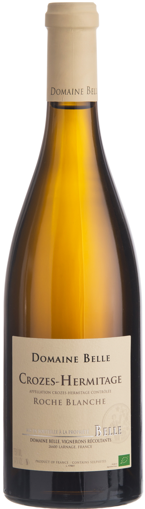 Domaine Belle Crozes-Hermitage Roche Blanche 2022 Wein aus Rhone Frankreich