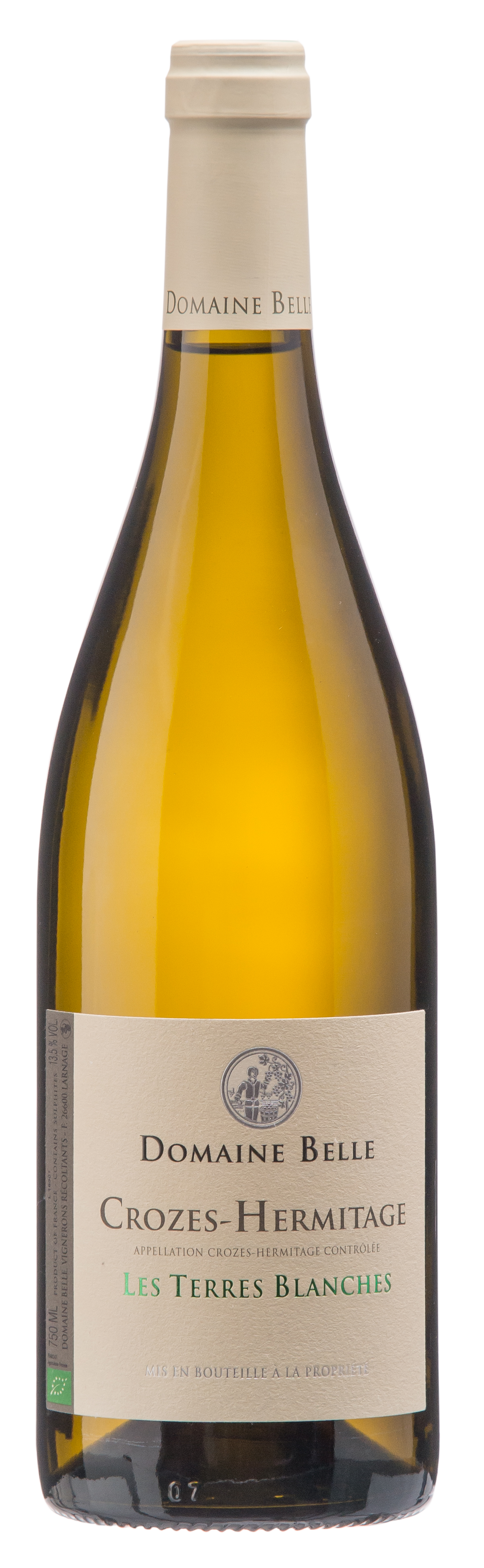 Domaine Belle Crozes-Hermitage Les Terres Blanches 2022 Wein aus Rhone Frankreich
