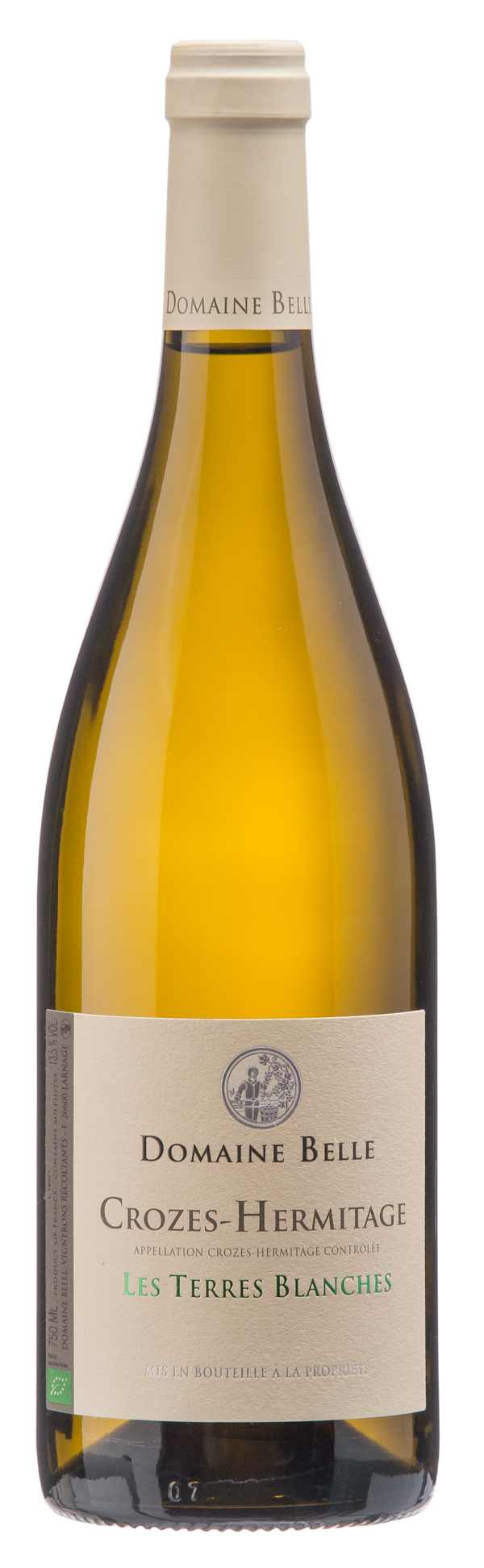 Domaine Belle Crozes-Hermitage Les Terres Blanches 2022 Wein aus Rhone Frankreich